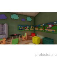 В интерьере